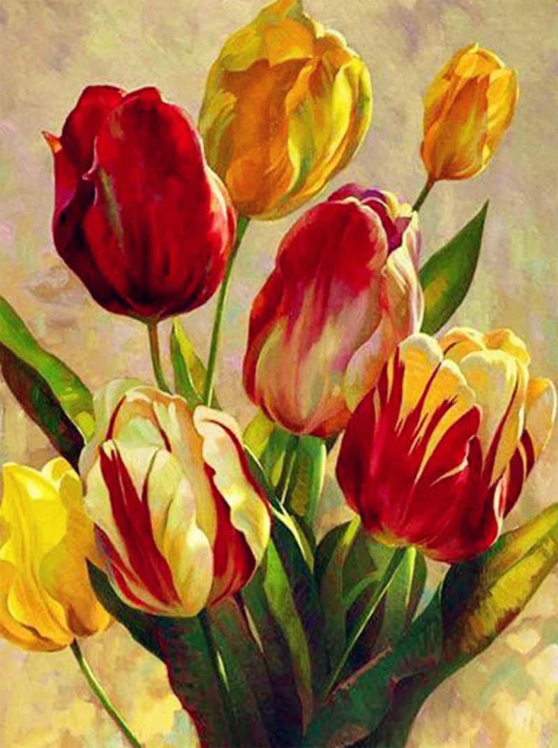 Tulips - Diamond Art